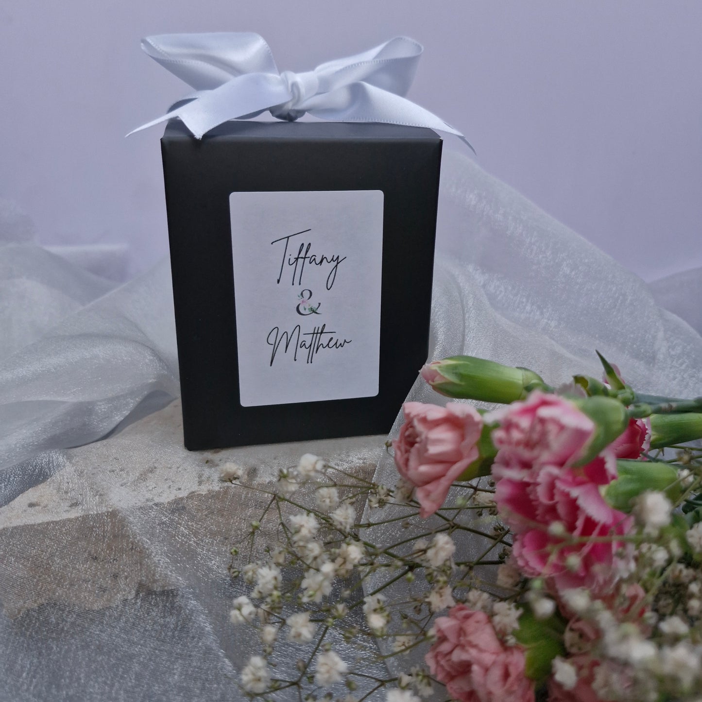Wedding Favours Boxed Glass Candle