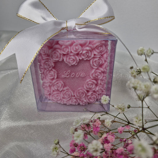 Wedding Favours Love Roses Pillar Candle