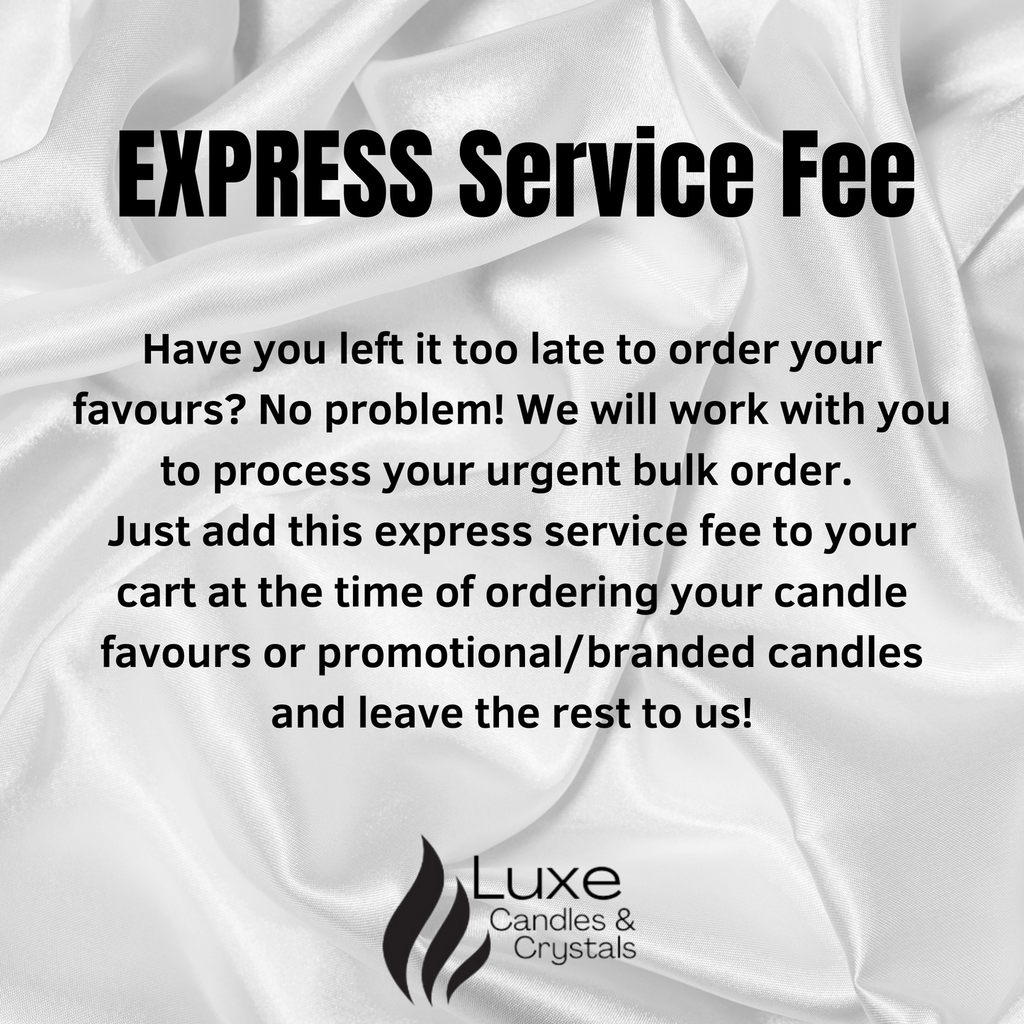 Candle Favours Express Fee